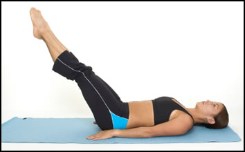 Extended leg lifts are great for strengthening the lower abs.