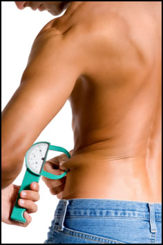 Use the body fat caliper formula for feedback to keep on track to your own washboard abs!