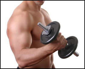 Eccentric strength training, like lowering this dumbbell, is an important part of any training routine.