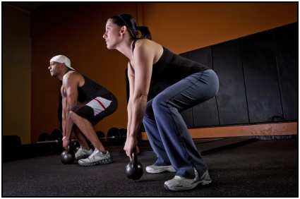 Kettlebell swings are a great exercise to build muscle.