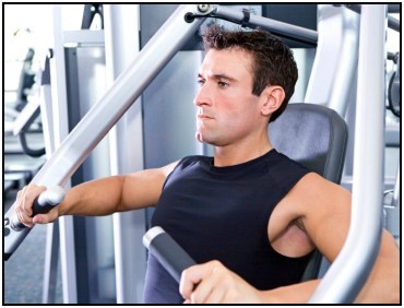 The chest press is a simple and effective lift to use for high intensity weight training.