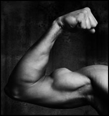 Flexing your bicep is an example of an isometric contraction.