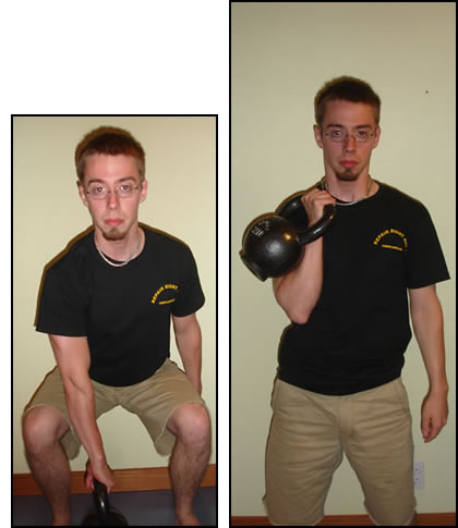 How to do the kettlebell clean...