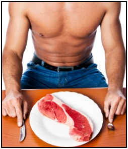 Beef and other red meet are some of the best muscle building foods.