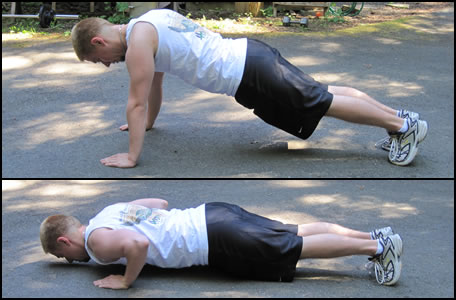 How to do regular push-ups.