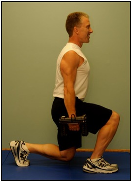 Bill DeSimone demonstrating a congruent split squat.