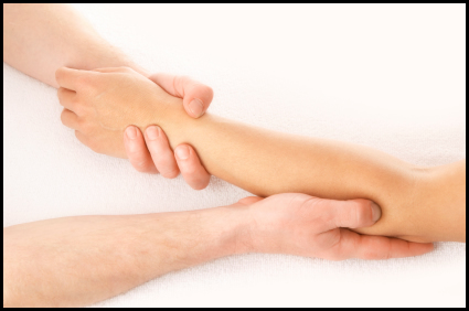 Massage helps you cure wrist and thumb pain.