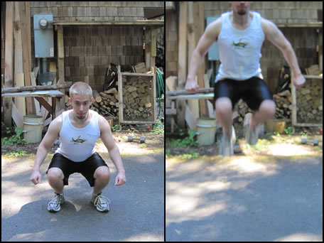 How to do a jump squat.